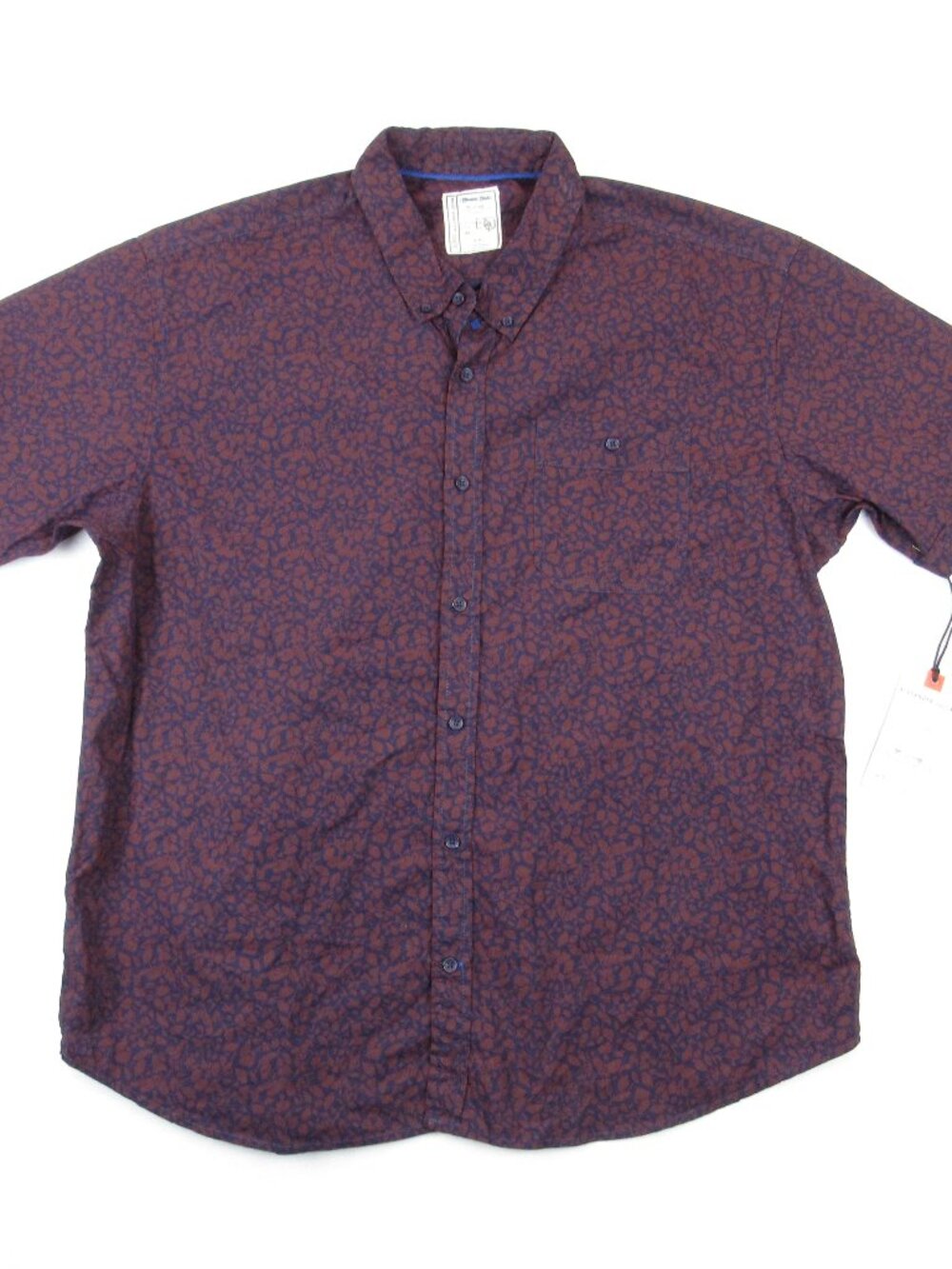 Colours Alexander Julian Men's Size 2X Shirt Short Sleeve Button Up 100% Cotton
